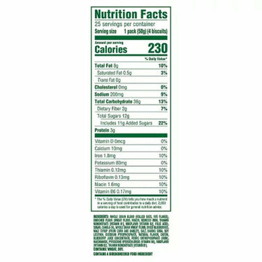 Belvita Blueberry Breakfast Biscuits, 4 Biscuits per Pack, 25 Pk.